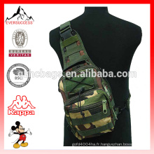 Sac à bandoulière utilitaire Camo Woodland épaule Sac à bandoulière armée